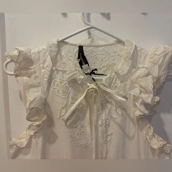 Coach White prairie Ruffled Dress - Picture 6 of 16